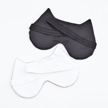 Load image into Gallery viewer, White Cat Sleep Mask, Floral Eye Mask