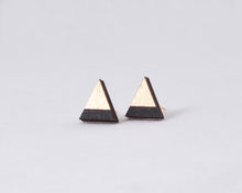 Load image into Gallery viewer, Mountain Gold Black Stud Earrings - JuliaWine