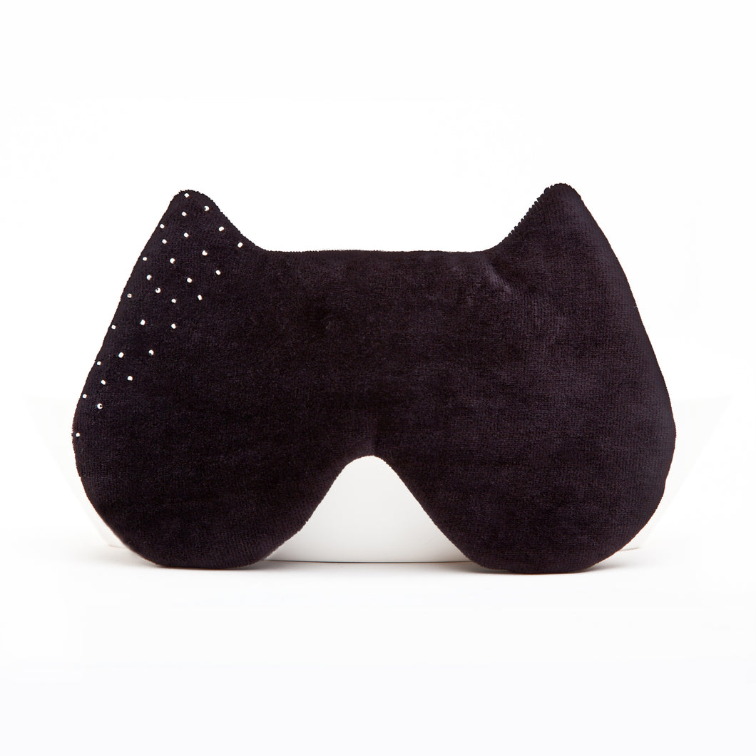 Velvet Black Cat Sleep Mask