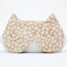 Load image into Gallery viewer, Beige Cat Sleep Mask Stars, Travel gifts for Women