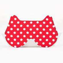 Load image into Gallery viewer, Red Dotted Bear Sleep Mask