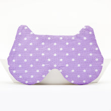 Load image into Gallery viewer, Violet Dotted Bear Sleep Mask - JuliaWine
