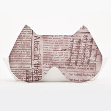 Load image into Gallery viewer, Newspaper Cat Sleep Mask, Beige Eye Mask