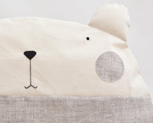 Load image into Gallery viewer, Decorative Bear Pillow, Nursery Decor, Striped Round Cushion - wishMeow