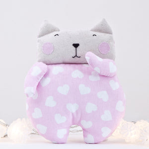 Pink Cat Toy, Stuffed Toy, Pink Nursery Decor - wishMeow