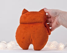 Load image into Gallery viewer, Orange Fluffy Cat Toy, Stuffed Toy, Girl Nursery Decor - wishMeow