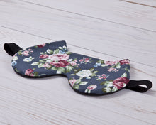 Load image into Gallery viewer, Floral Gray Cat Sleep Mask - JuliaWine