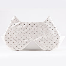 Load image into Gallery viewer, White Cat Sleep Mask, Eye Mask with Stars - JuliaWine