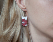 Load image into Gallery viewer, Mermaid Red Cat Dangle Earrings - wishMeow