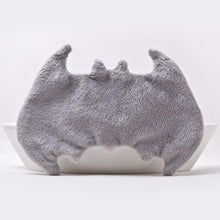 Load image into Gallery viewer, Gray Plush Bat Sleep Mask - wishMeow