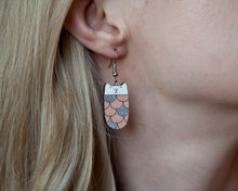Load image into Gallery viewer, Mermaid Pink Cat Earrings - wishMeow