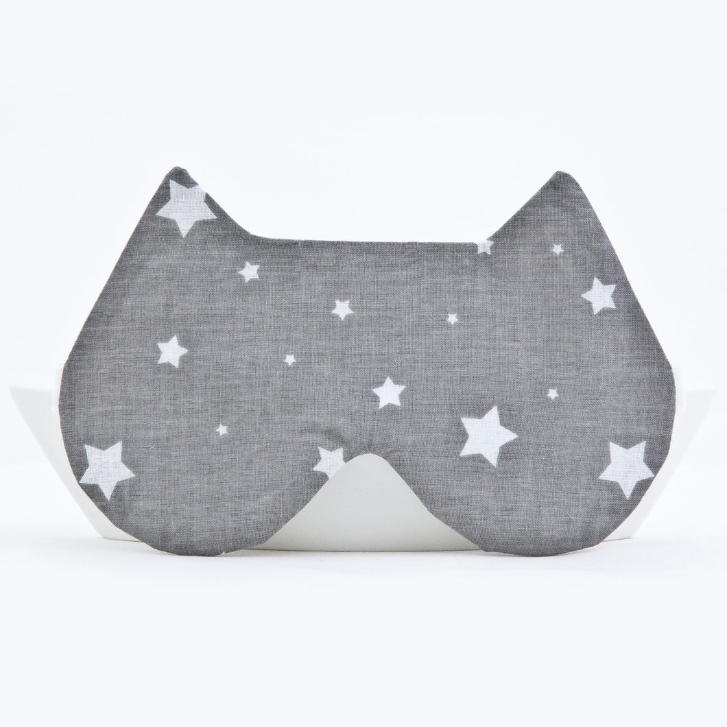 Gray Stars Cat Sleep Mask
