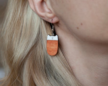 Load image into Gallery viewer, Orange Cat Dangle Earrings - wishMeow