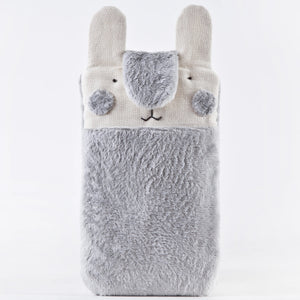 Gray Fluffy Bunny Case for iPhone 11 Pro Max