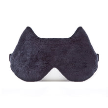 Load image into Gallery viewer, Black Plush Cat Sleep Mask - JuliaWine
