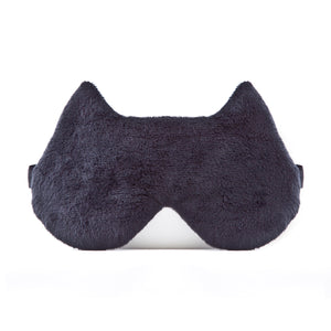 Black Plush Cat Sleep Mask - JuliaWine