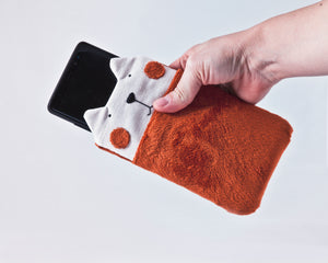 Orange Fluffy Case for iPhone 8 Plus, Cat Galaxy Xcover FieldPro, Custom Phone Sleeve - wishMeow