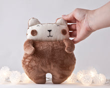 Load image into Gallery viewer, Fluffy Decorative Brown Bear Toy, Rustic Plush Animal Toy For Nursery Decor - wishMeow