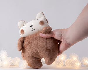 Fluffy Decorative Brown Bear Toy, Rustic Plush Animal Toy For Nursery Decor - wishMeow