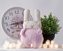 Load image into Gallery viewer, Fluffy Bunny Toy, Pink Nursery Decor - wishMeow