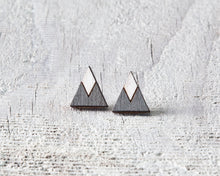 Load image into Gallery viewer, Gray White Mountain Stud Earrings - JuliaWine