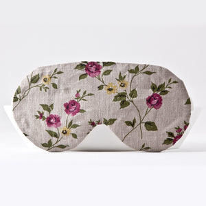 Floral Linen Sleep Mask
