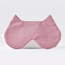 Load image into Gallery viewer, Red White Cat Sleep Mask, Striped Eye Mask