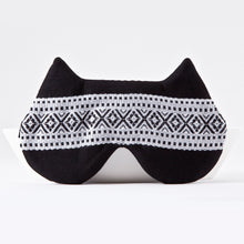 Load image into Gallery viewer, Black Cat Sleep Mask with Ornament, Eye Mask
