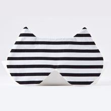 Load image into Gallery viewer, Black White Cat Sleep Mask, Relaxation Sleep Blindfold