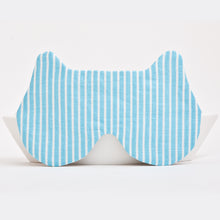 Load image into Gallery viewer, Bear Sleep Mask, Striped Blue Eye Mask - JuliaWine