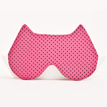 Load image into Gallery viewer, Pink Dotted Cat Sleep Mask