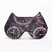 Load image into Gallery viewer, Cat Sleep Mask with Clock Pattern Light Blocking - JuliaWine