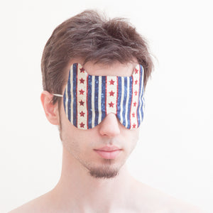 Bear Sleep Mask for Him, American Flag Eye Mask - JuliaWine