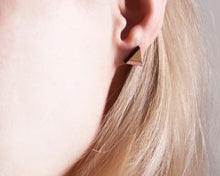 Load image into Gallery viewer, Mountain Gold Dusty Pink Stud Earrings - JuliaWine
