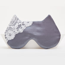 Load image into Gallery viewer, Satin Cat Sleep Mask, Gray Eye Mask - JuliaWine