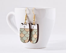 Load image into Gallery viewer, Cat Mint Gold Dangle Earrings - wishMeow