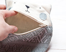 Load image into Gallery viewer, Blue Cat Cosmetics Bag - wishMeow