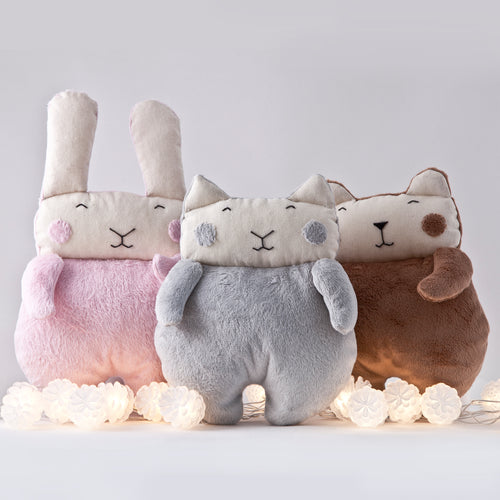 Set Fluffy Toy - Cat, Bear, Bunny, Nursery Decor - wishMeow